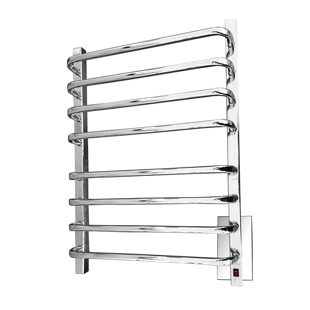 Toalheiro Termico Grande Cromado 220V Fio Oculto Direito