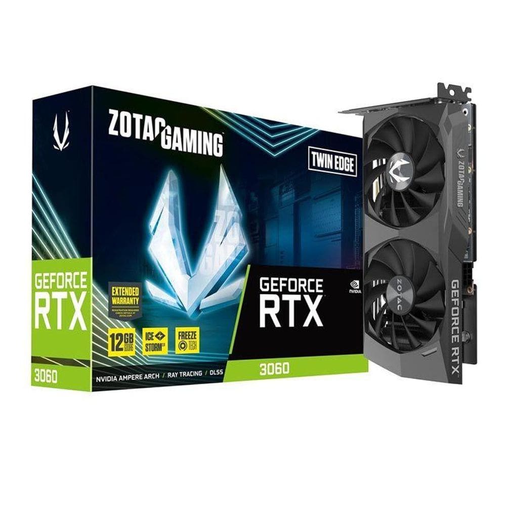 Placa de Vídeo 12Gb Zotac Geforce RTX3060 ZT-A30600E-10M