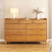 Cômoda Grande Madeira 9 Gavetas Para Quarto E Sala  Lice