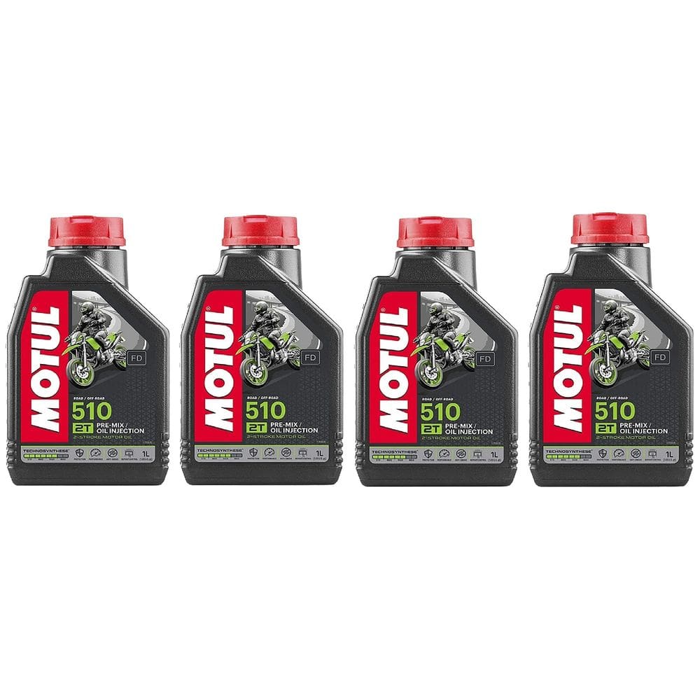 Kit Óleo Motor 2 Tempos Motul 510 4 Litros Semissintetico
