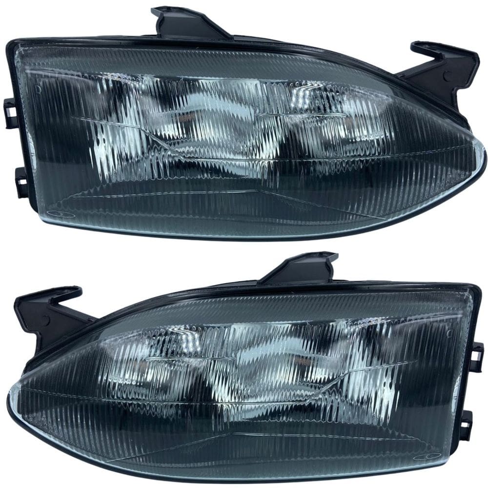 Par Farol Palio G1 Mascara Negra 96 Á 00 Foco Duplo Vidro