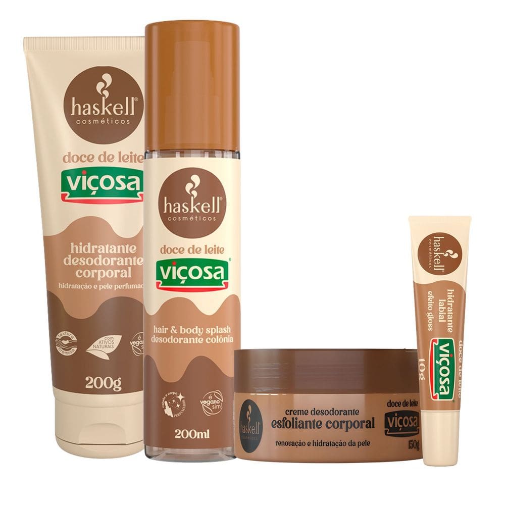 Kit Corporal Haskell Doce de Leite Viçosa 4 itens