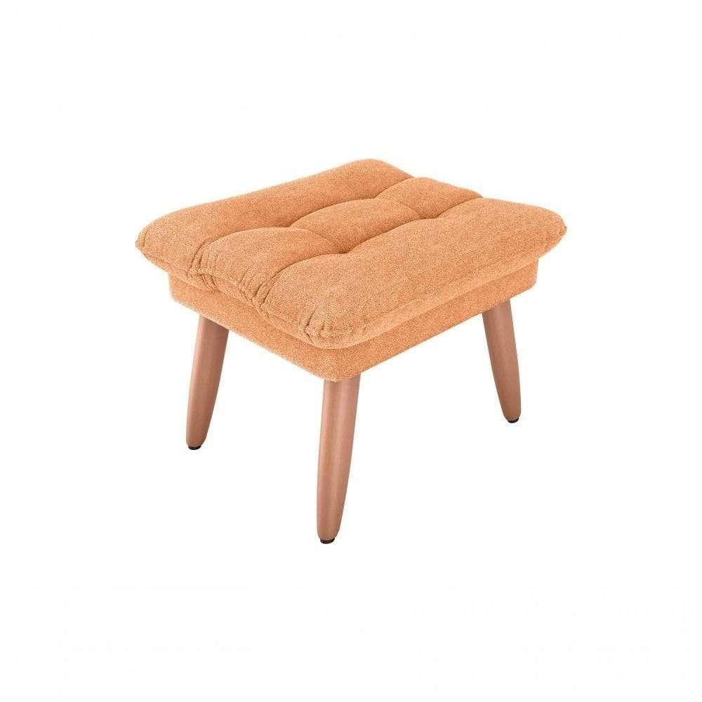 Puff Banqueta Nantes Matrix Boucle Mostarda