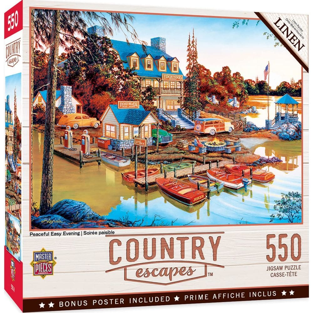 Obras-primas do quebra-cabeça Peaceful Easy Evening 550 peças