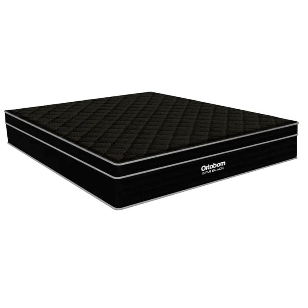 Colchão King Espuma Viscoelástico Star Black D45 Molas Ensacadas (193x198x38) - Ortobom
