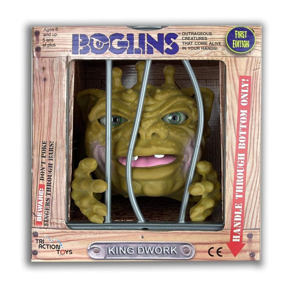 Boneco colecionável Boglins King Dwork de 20 cm com pele elástica