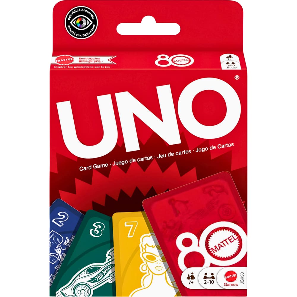 Jogo de Cartas Uno 80th Mattel Ruby Red JGK30 Mattel