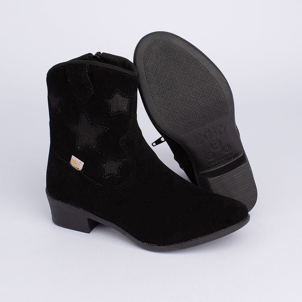 BOTA KIDY FOLK PRETO Kidy