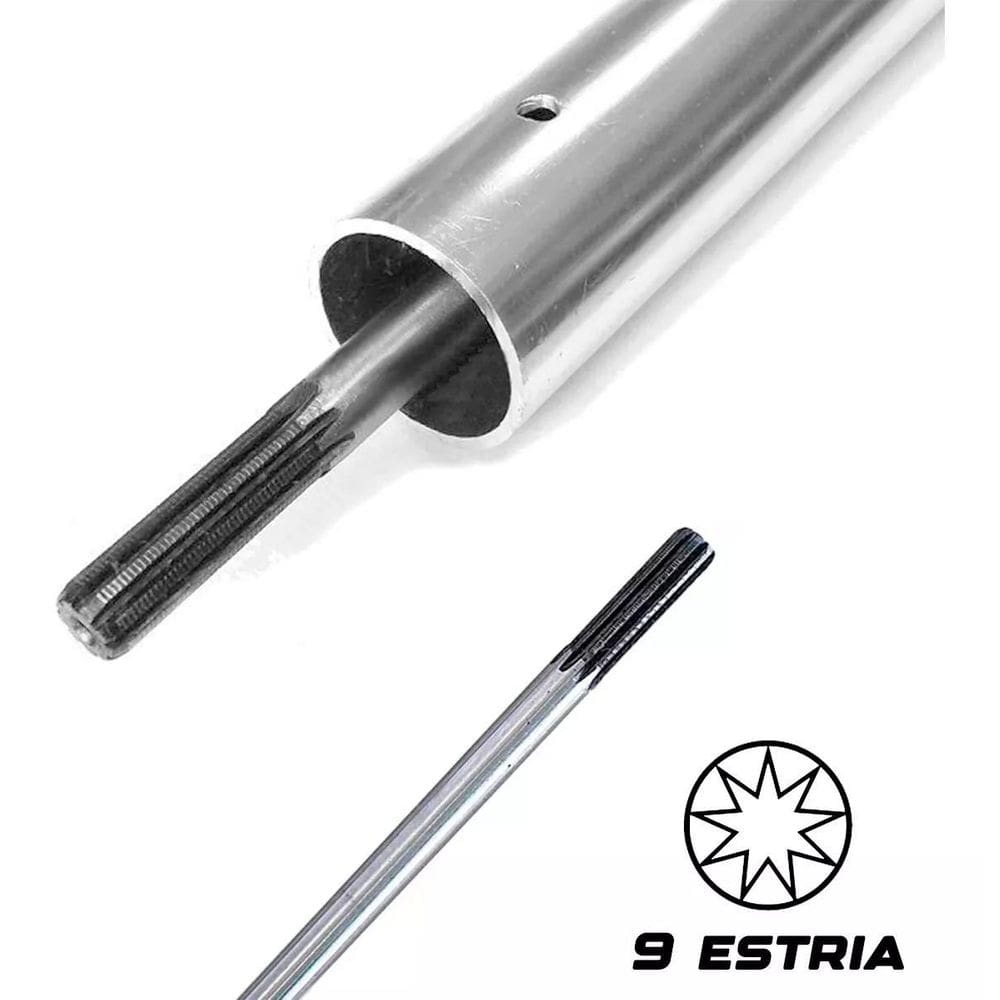 Eixo Cardan 9 Estrias 1550Mm X 8Mm Para Rocadeira | Ponto