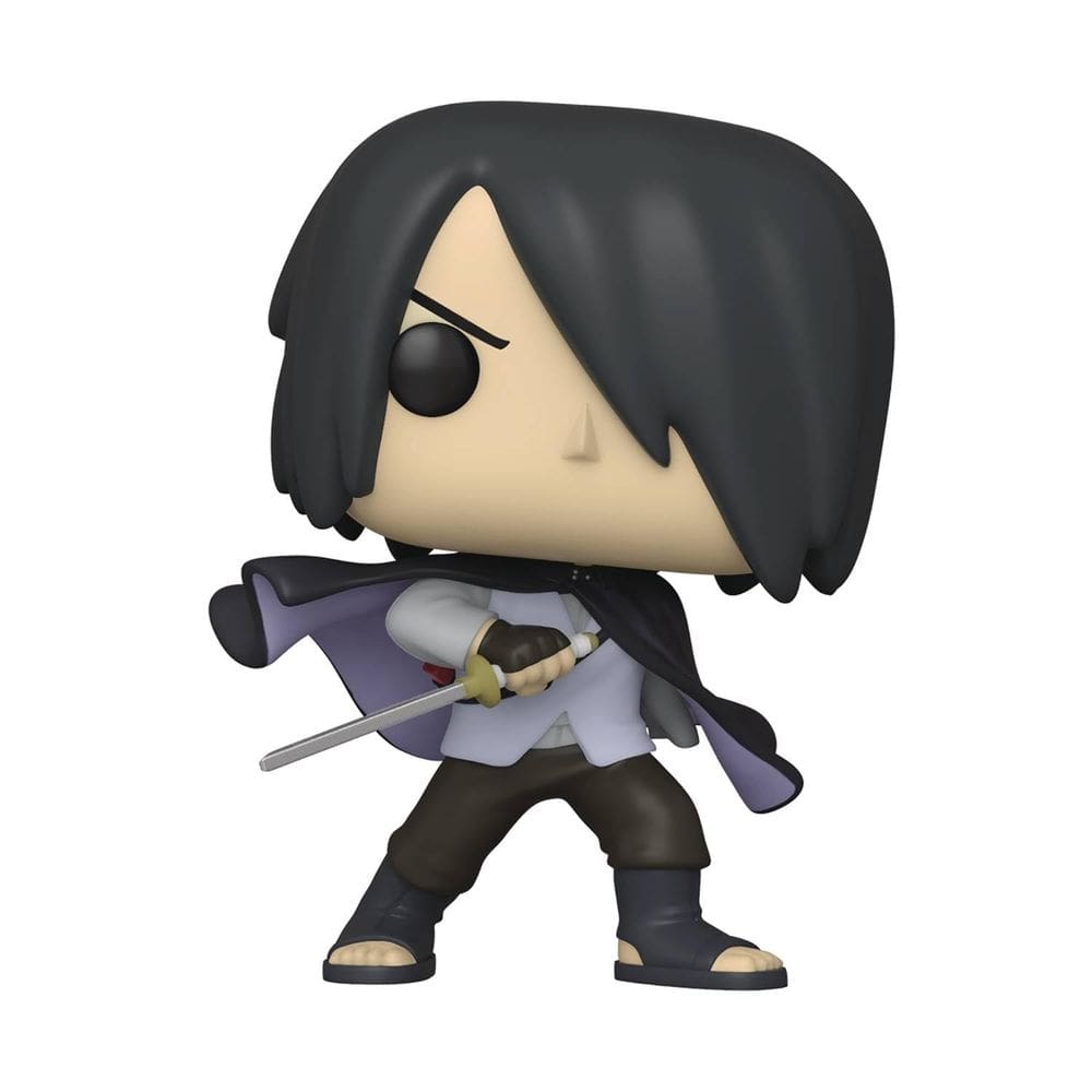 Boneco de vinil Funko Pop Boruto Sasuke com capa e sem braço