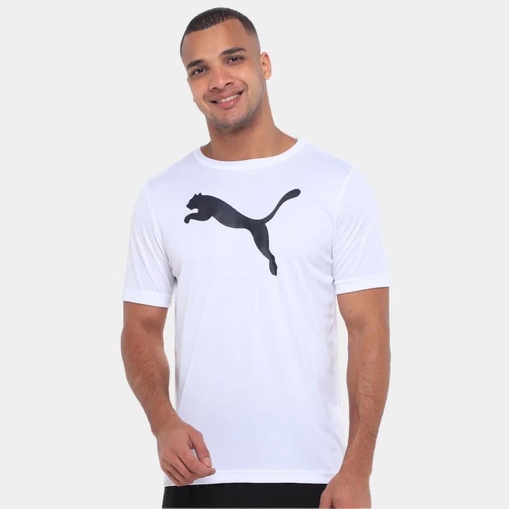 Camiseta Puma Ess Poly Masculina - Branco