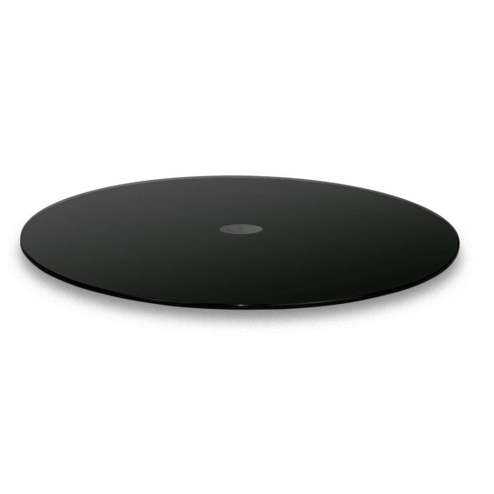 Prato Giratório Vidro Temperado Adesivado Black 85 X 8Mm