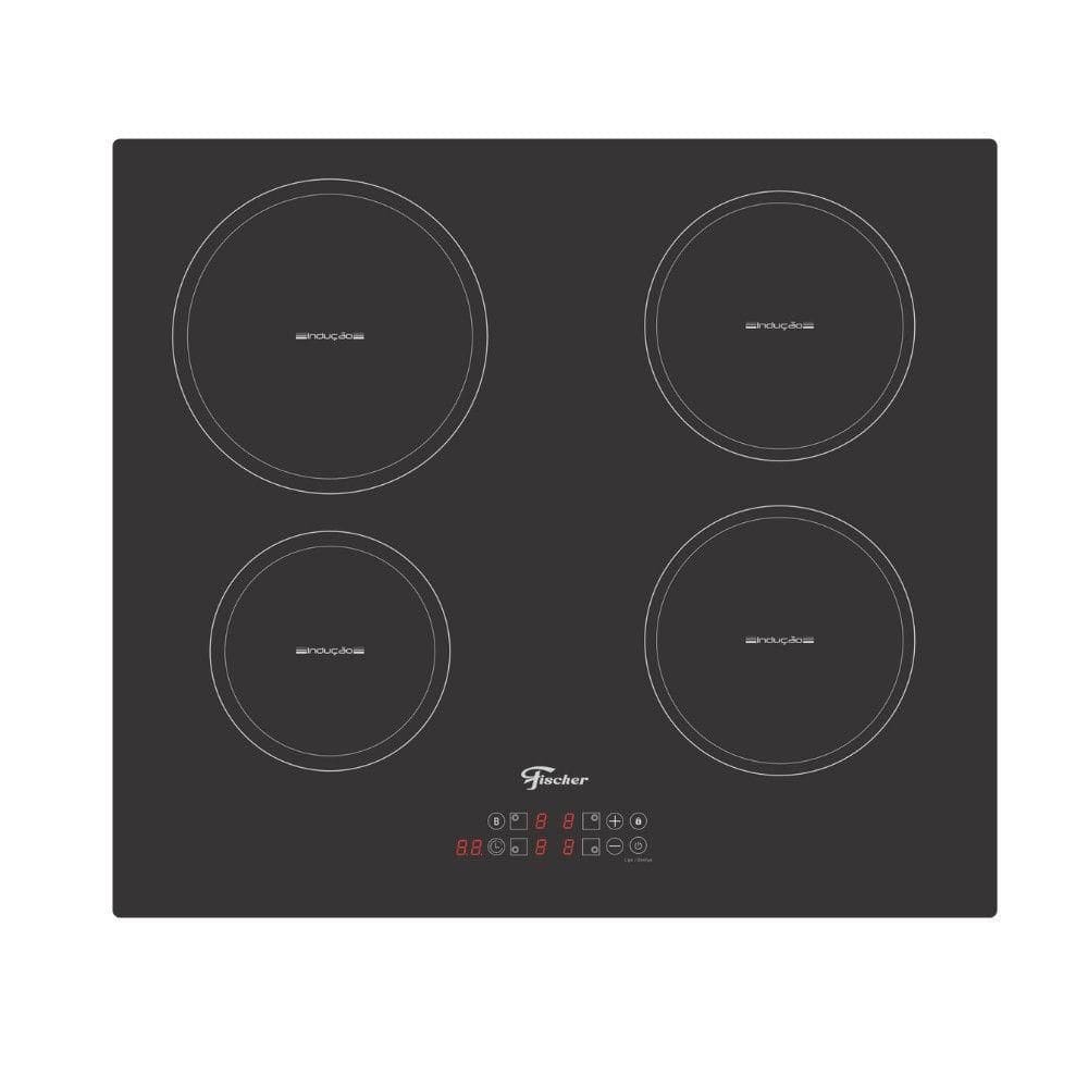 Cooktop De Indução Fischer 4 Bocas Vitrocerâmico Preto 220V