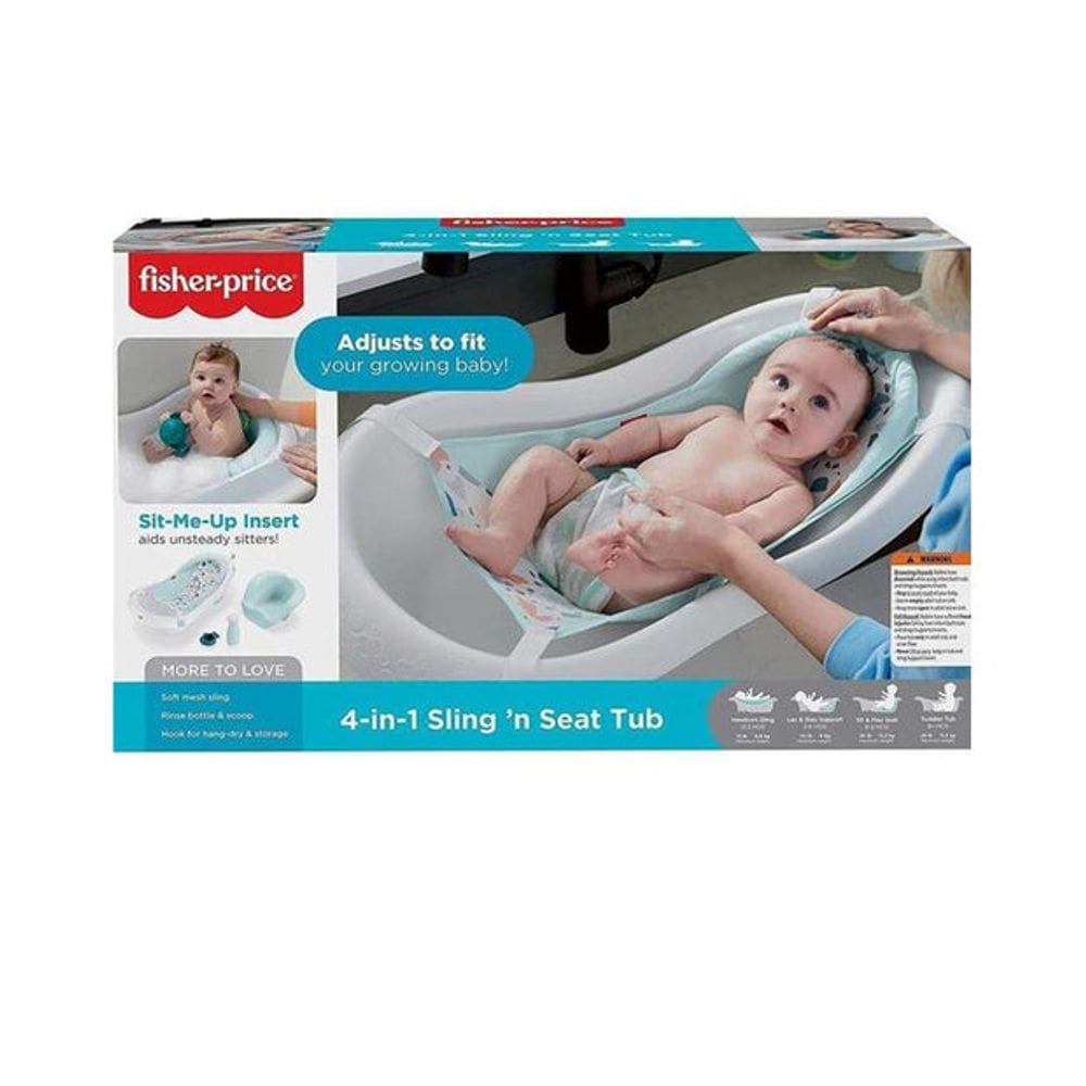 Banheira De Bebê Deluxe 4 em 1 Cresce com o Bebê Fisher Price GPN17 - Mattel