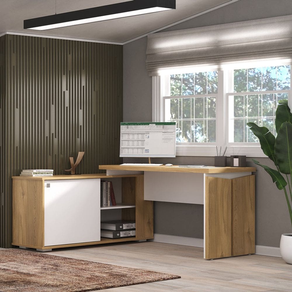 Escrivaninha Smart- Olmo/Branco 6135