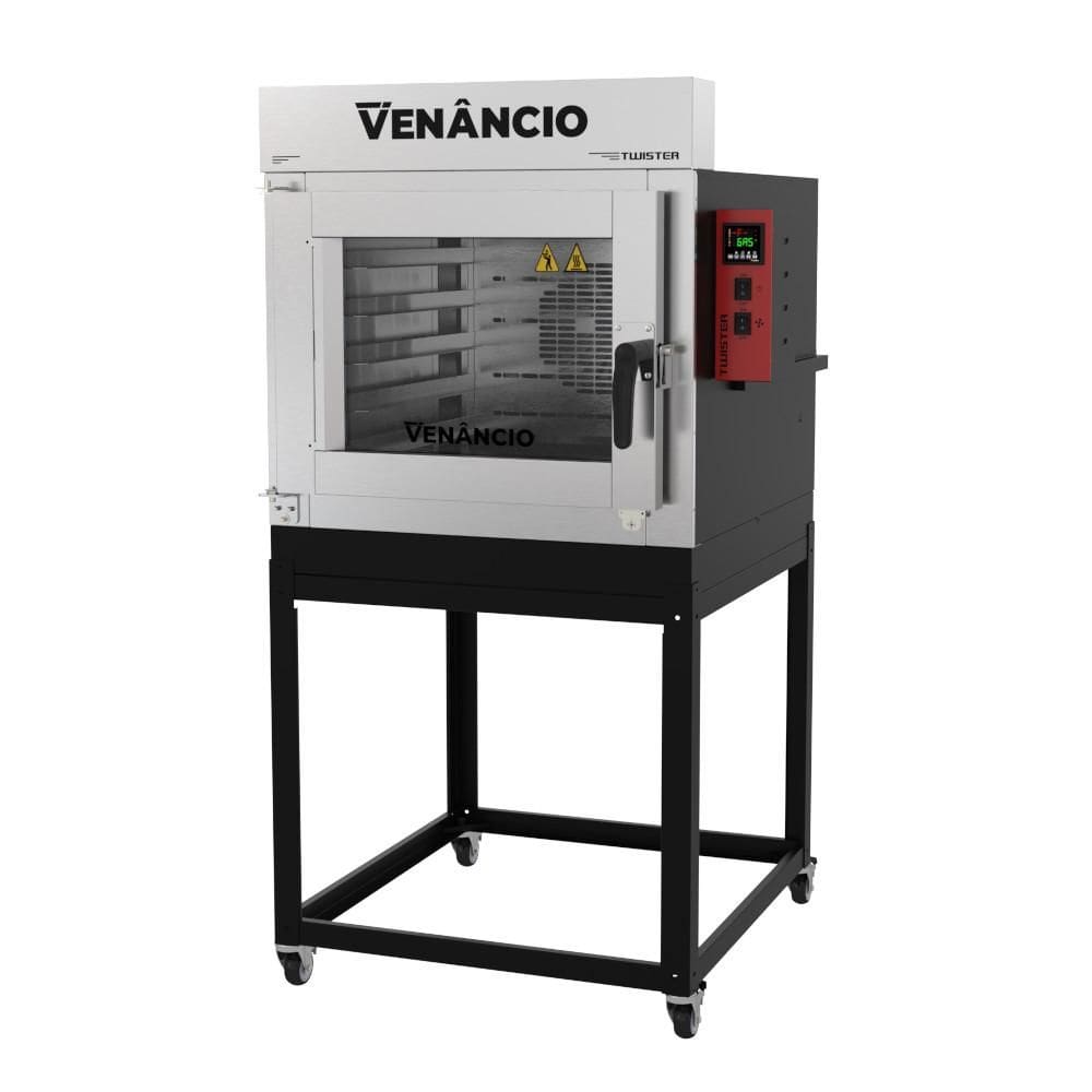 Forno Turbo a Gás Twister 5 Esteiras Externo e Interno Aço Carbono FVT5G - Venâncio