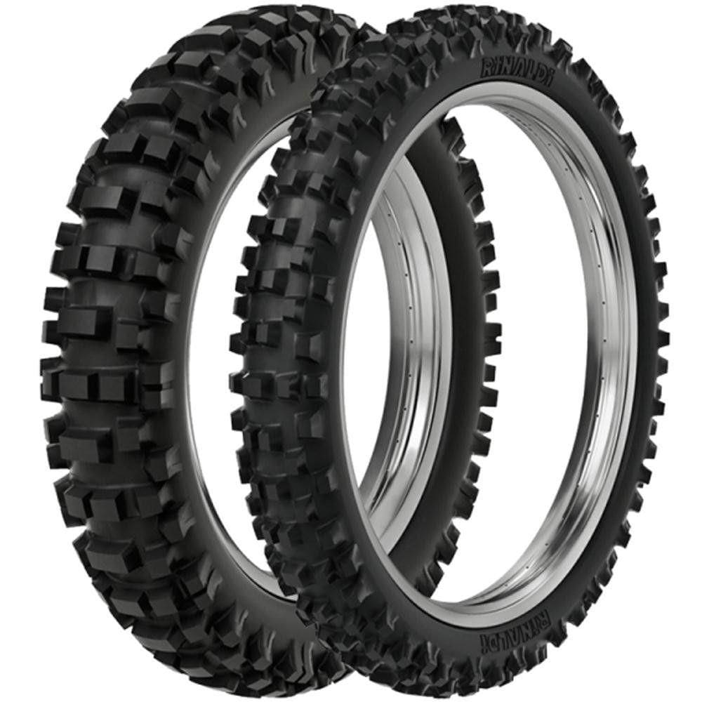 Par Pneu Crf 230 Ttr 230 100/100-18 + 80/100-21 Rmx35 Rinaldi