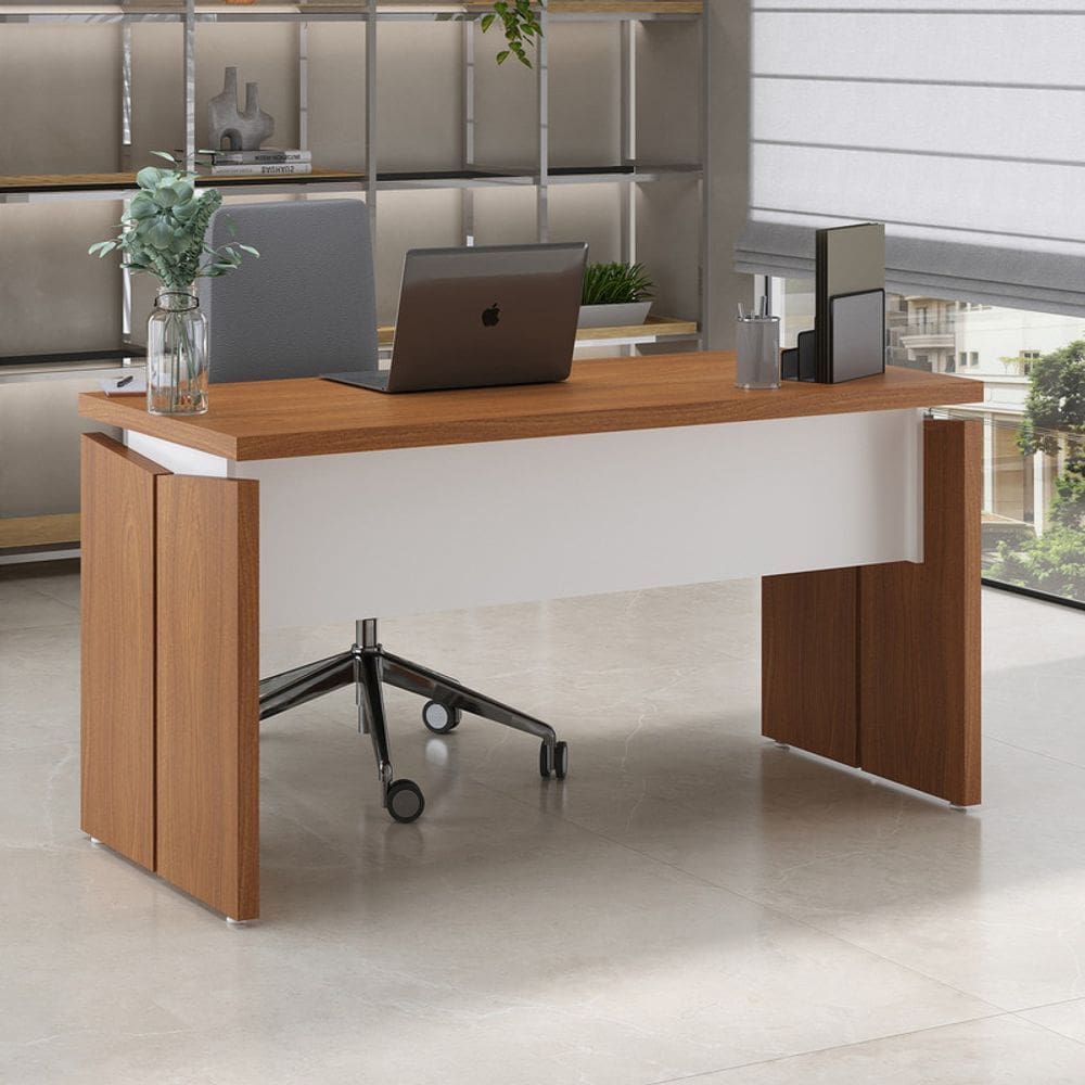 Mesa Artany Operacional 1450 - Y37 - Freijó/Branco 6299