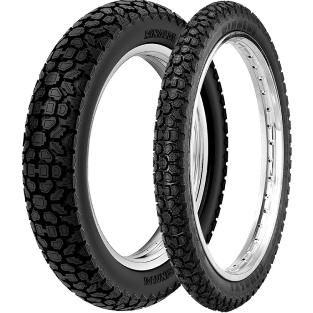 Par Pneu Bis Biz Pop 80/100-14 + 250-17 Wh21 Rinaldi