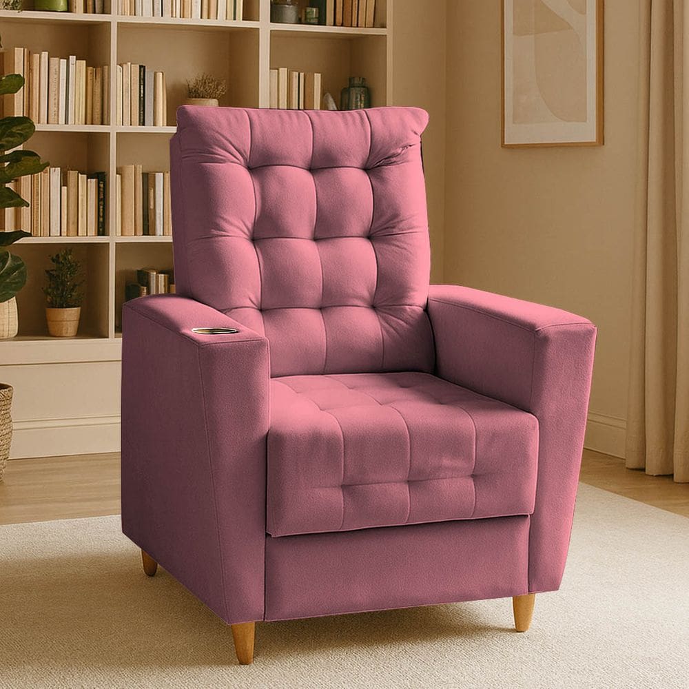 Poltrona de Amamentação Melissa Puff Rosa