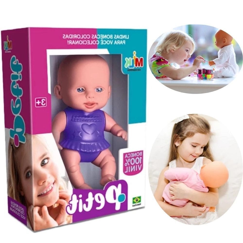Adorável Brinquedo Boneca Petit Pelúcia Presente Dia Das