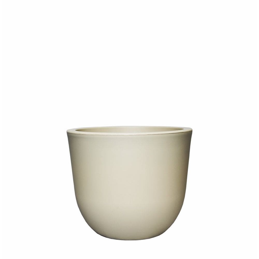 Vaso Redondo Concept N1 Polipropileno Areia 20x24x14cm Japi