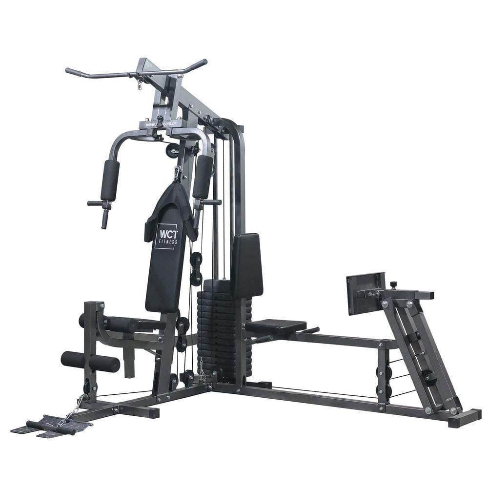 Estacao De Musculacao Com Leg Press 90Kg Anilhas Wct Fitness