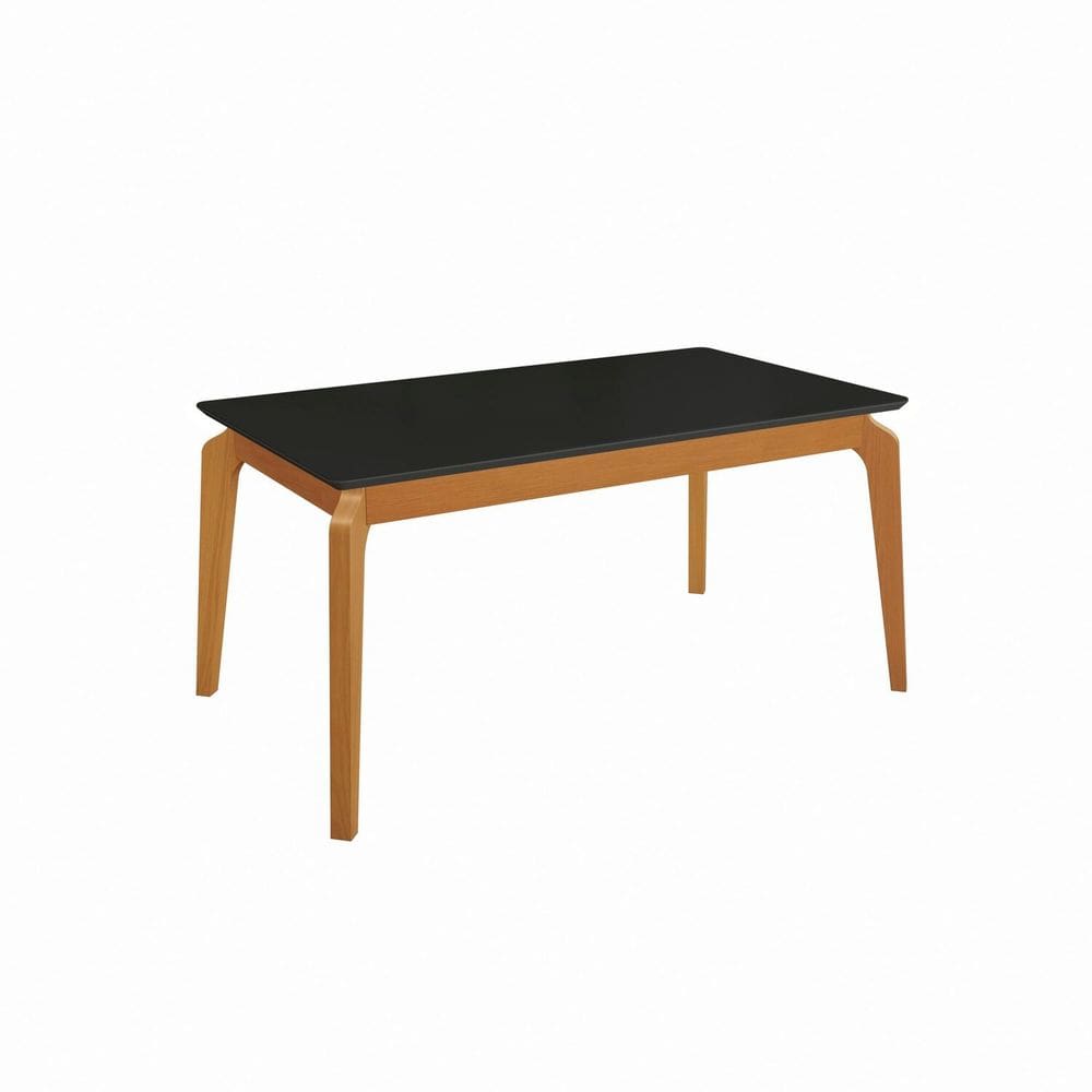 Mesa Petra para Sala de Jantar Premium Preto Fosco