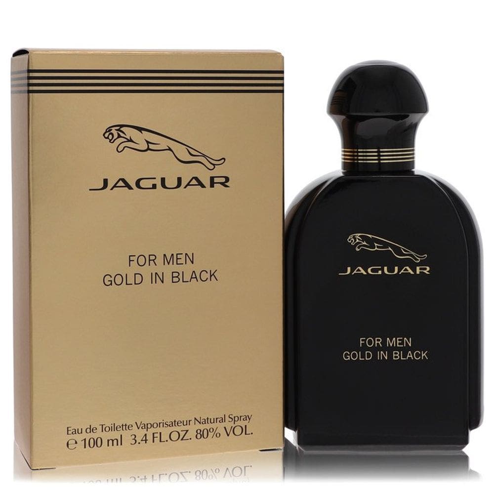 Perfume  Masculina Gold In Black Jaguar 100 ML Eau De Toilette