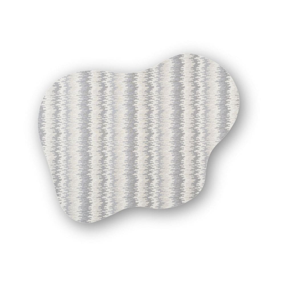 Tapete Quarto e Sala Orgânico Antiderrapante Lagune 200x250cm Urban Algodão São João Cinza / Off White