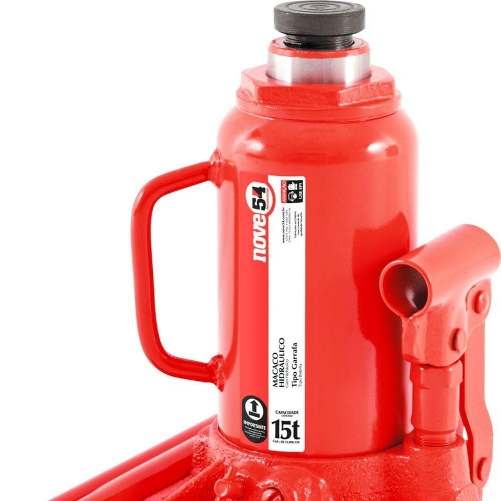 Macaco Hidráulico Garrafa 15 Toneladas 1 Estágio - Nove54