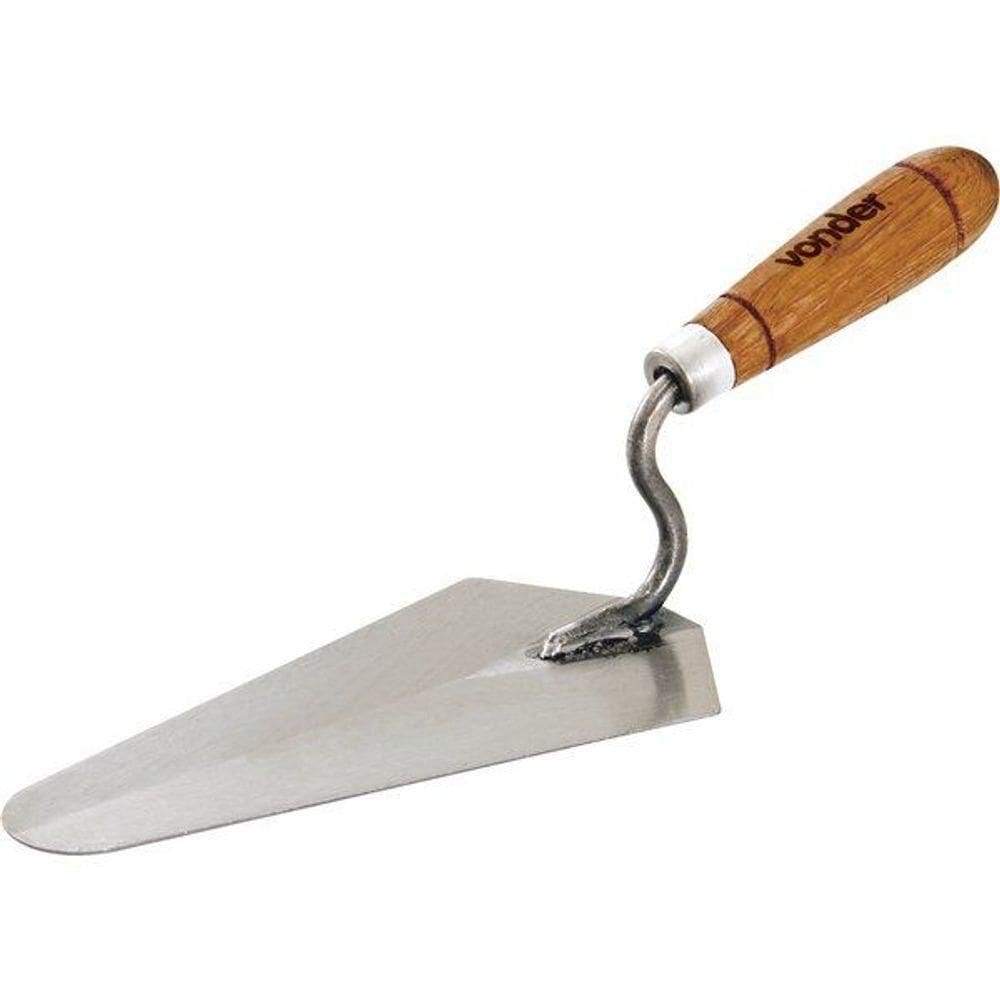 Colher Para Pedreiro 7” Reta Cabo Madeira - Vonder