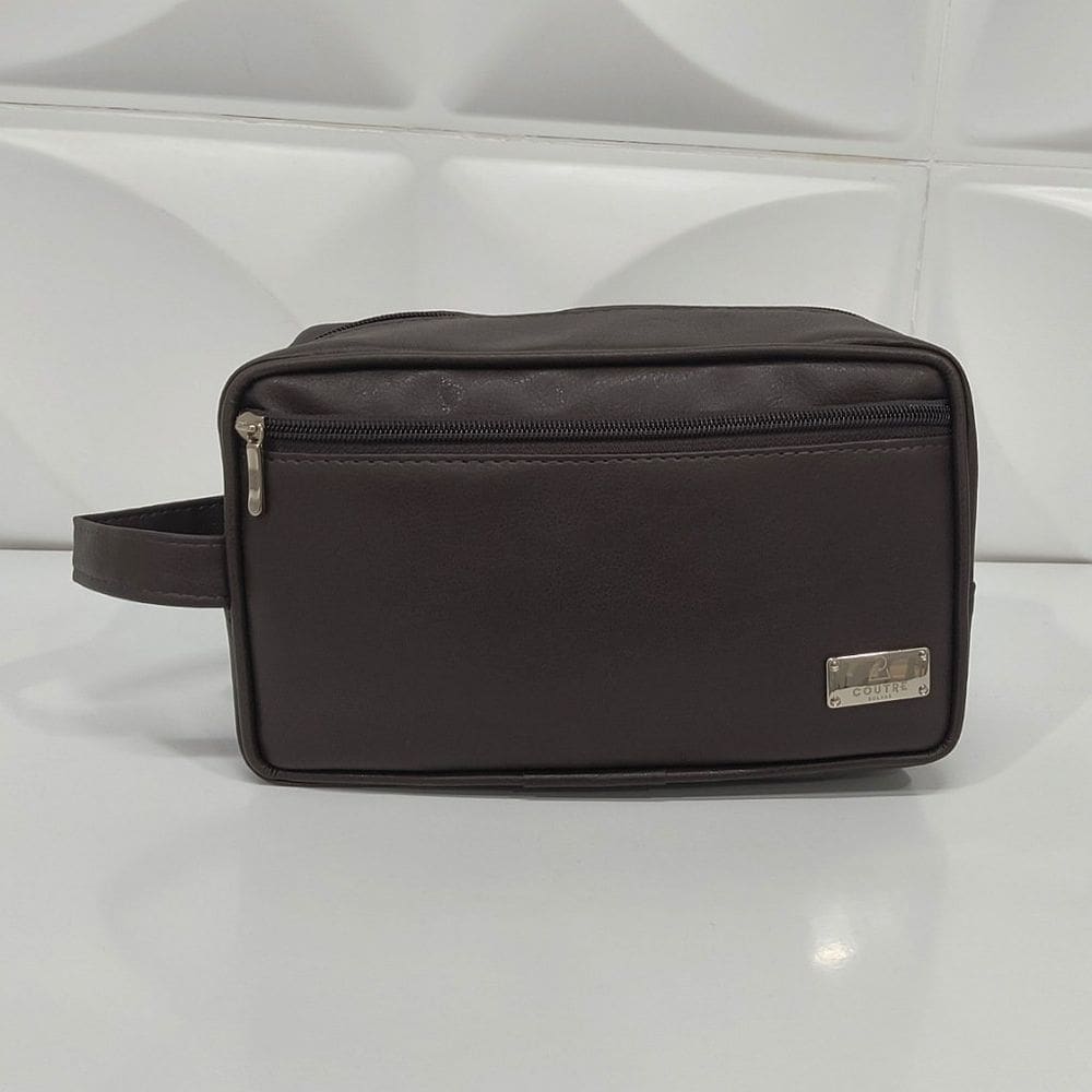 Necessaire Unissex Marrom Recato - Coutre Bolsas