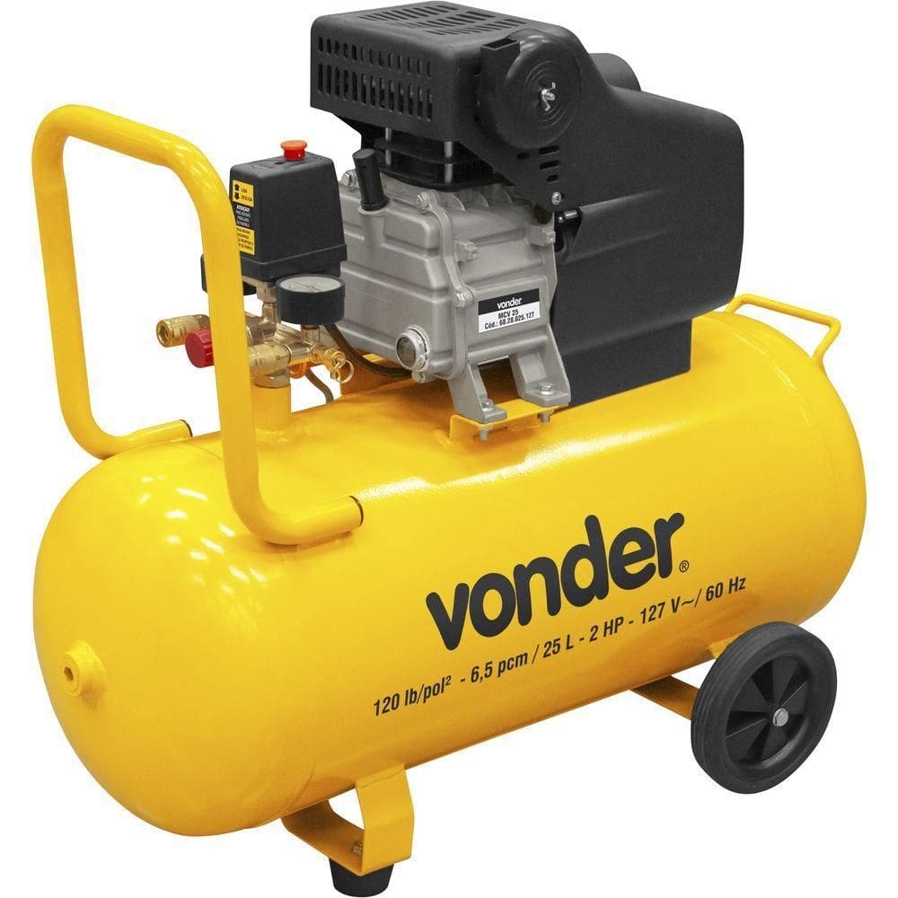 Motocompressor De Ar Mcv 25 25 Litros - Vonder 110V