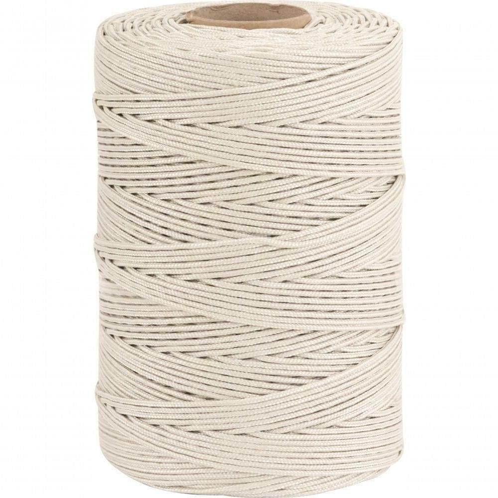 Corda Multifilamento Trançada 5,0mm 4,5kg 297 Metros Branca
