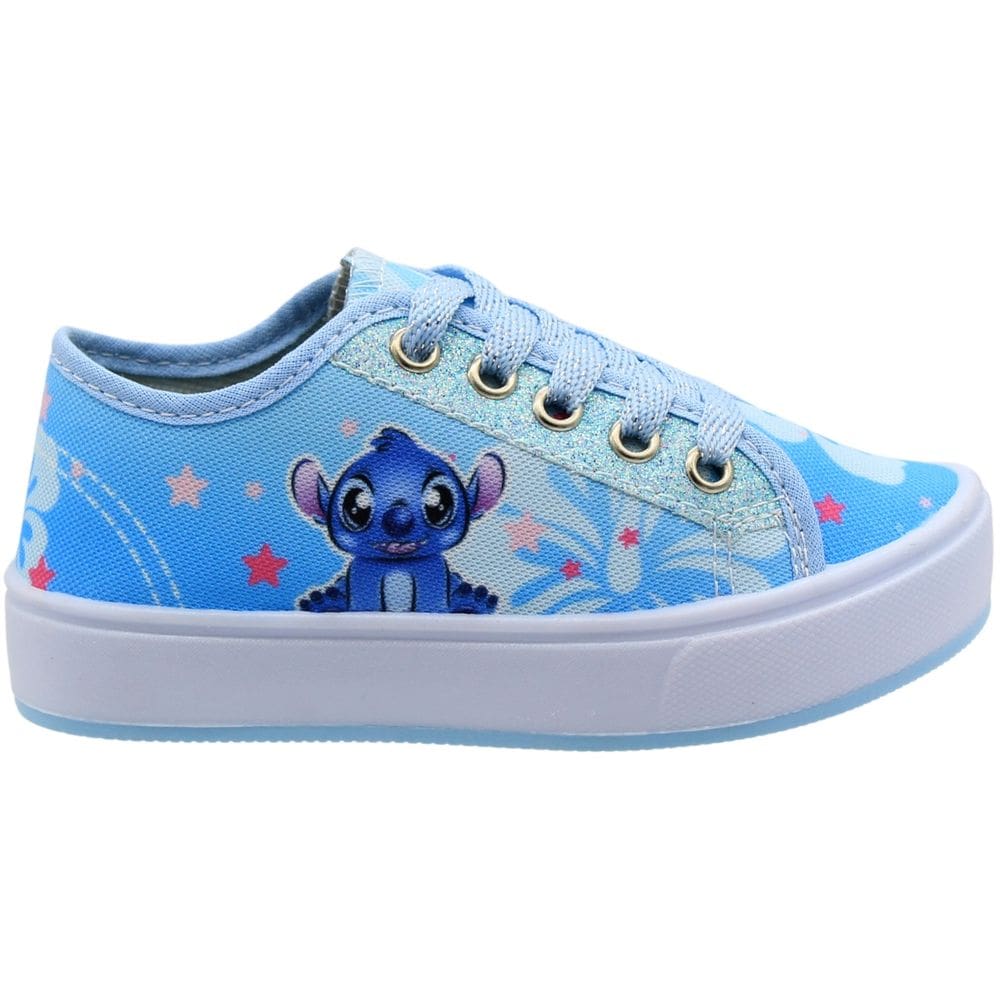 Tênis Casual Infantil Ortobessa Lona Stitch Juvenil Menina