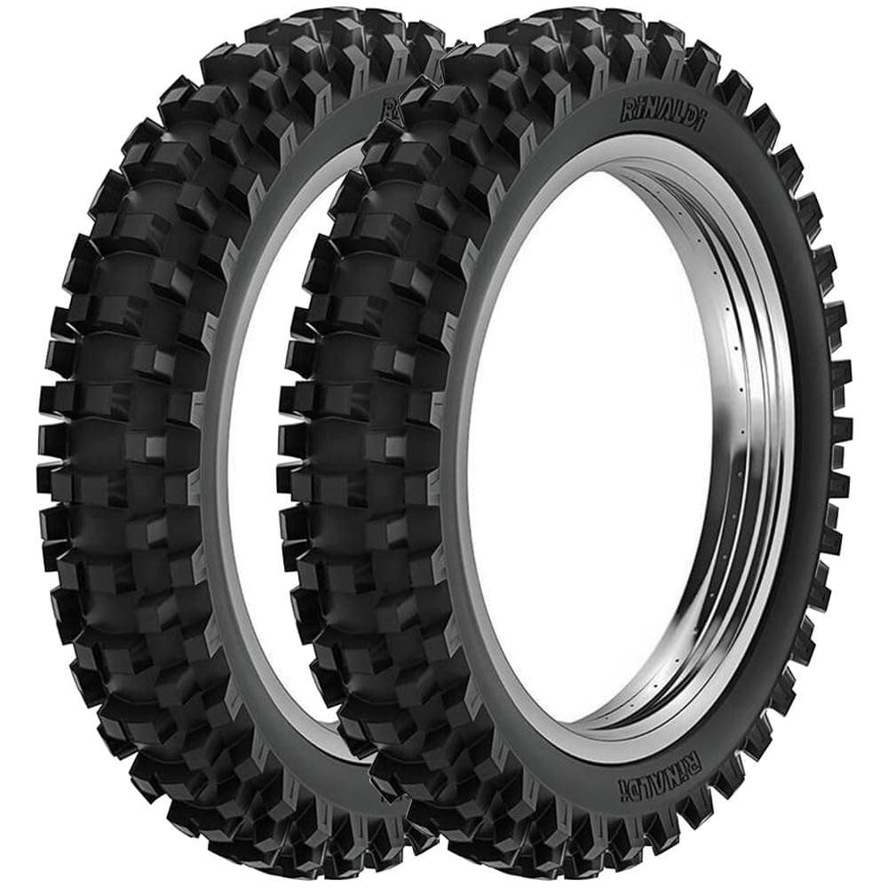 Par Pneu Mais Largo Crf 230f Ttr 230 110/100-18 + 80/100-21 Rw33 Rinaldi