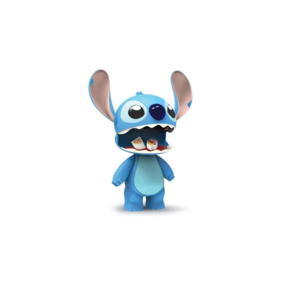 Boneco Stich Articulado 24 Cm Abre A Boca Azul