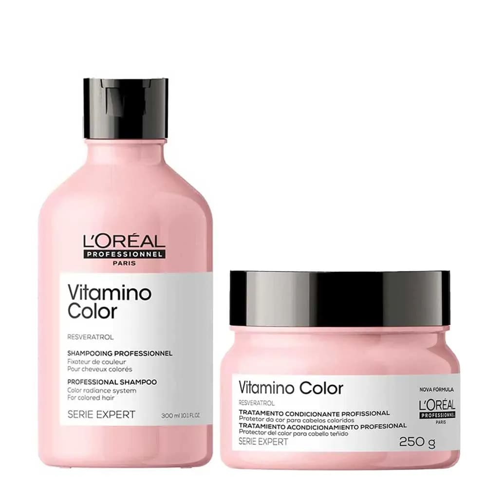 Kit Shampoo + Máscara L’Oréal Professionnel Vitamino Color
