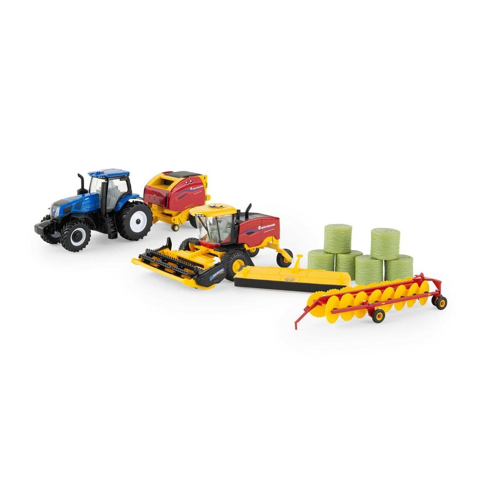 Miniatura New Holland 1:64 Trator T8.350 Enfardadora