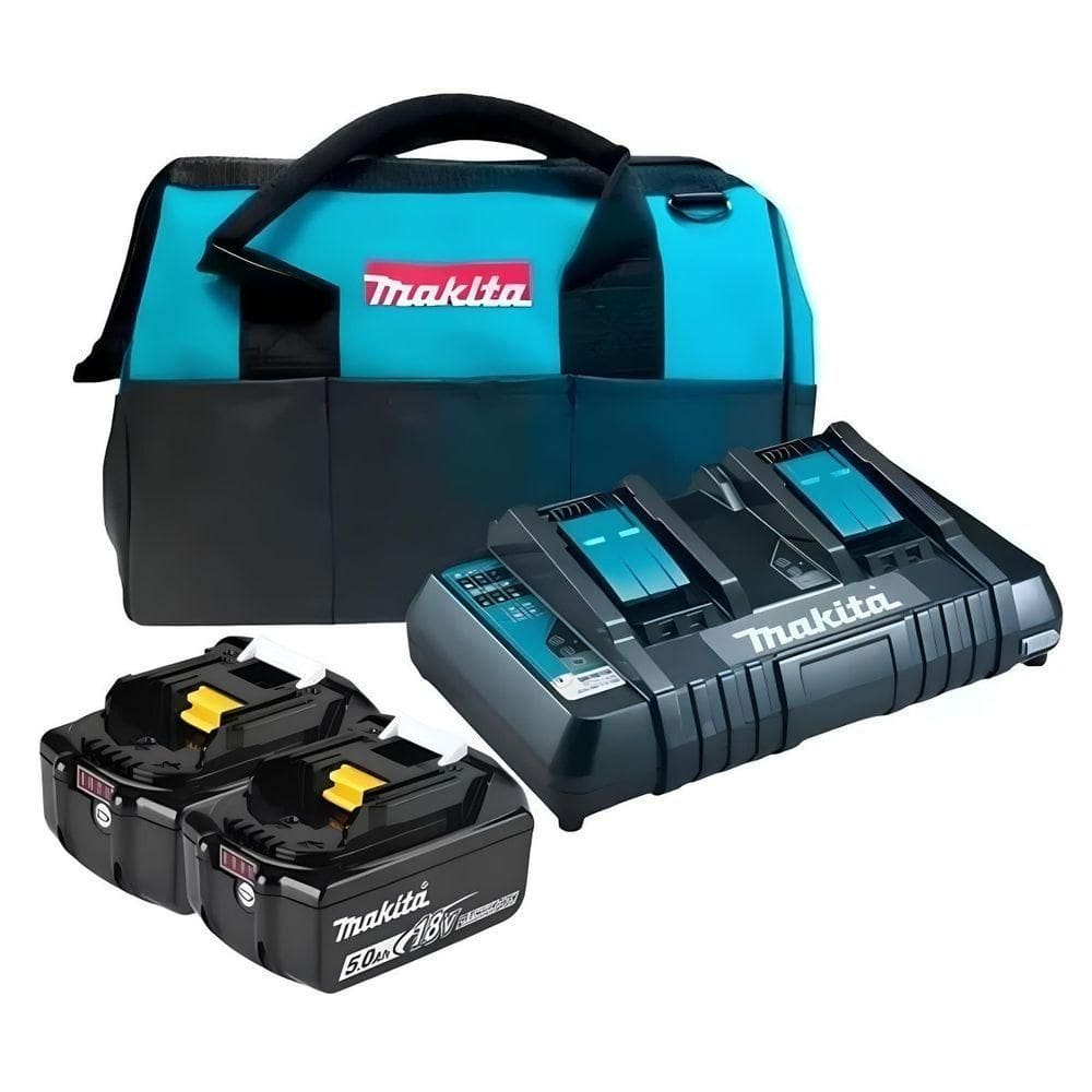Kit Carregador Dc18rd 2 Baterias Bl1850b E Bolsa Makita 110V