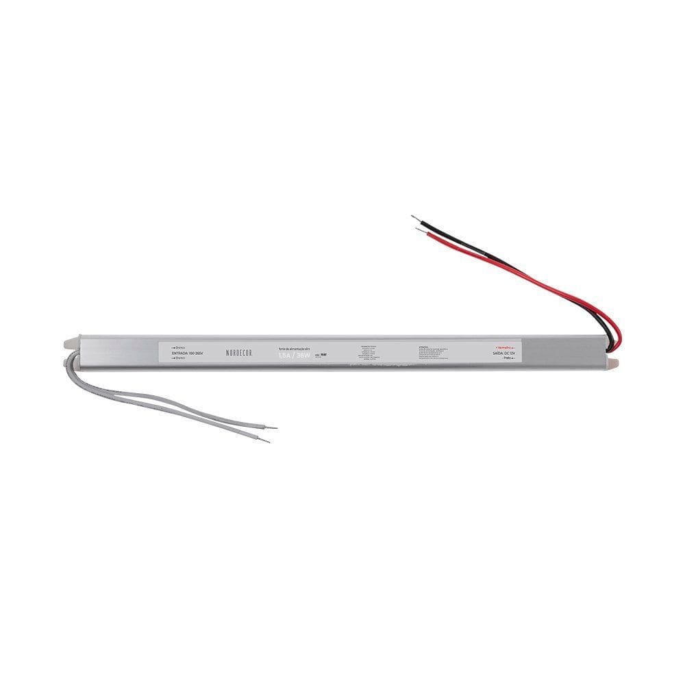 Fonte Slim Para Fita Led Nordecor 24V 1,5A / 36W Bivolt