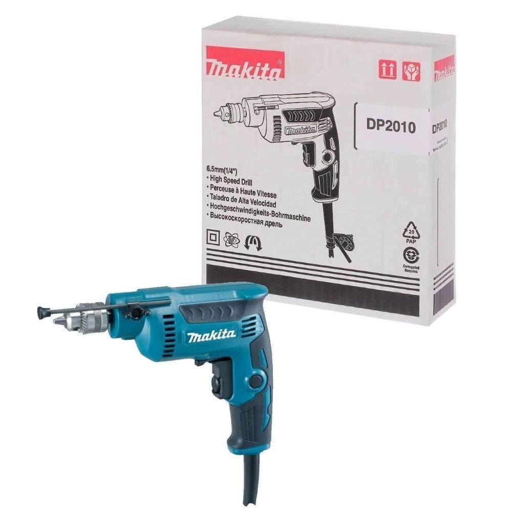 Furadeira Alta Rotação 6.5mm 1-4`` 370W Dp2010 Makita 220V