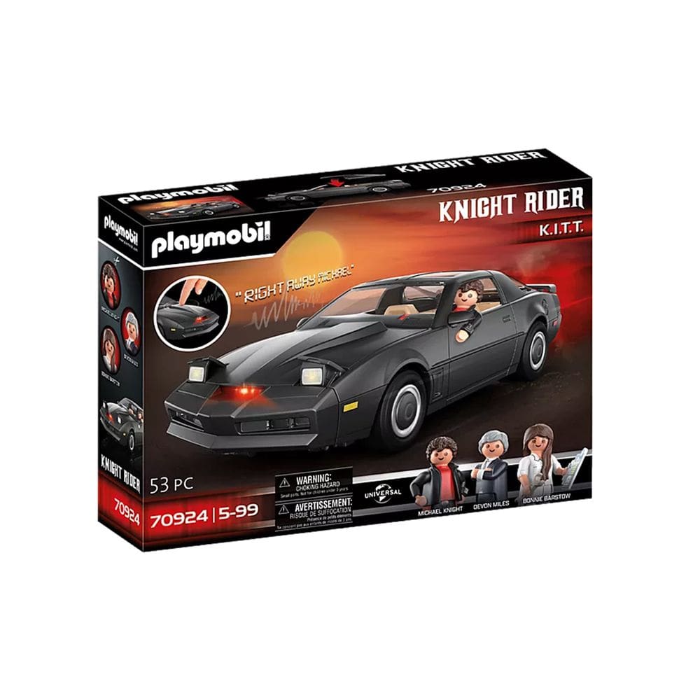 Playmobil - Super Máquina Cavaleiro Rider K.I.T.T - Knight Rider - 70924