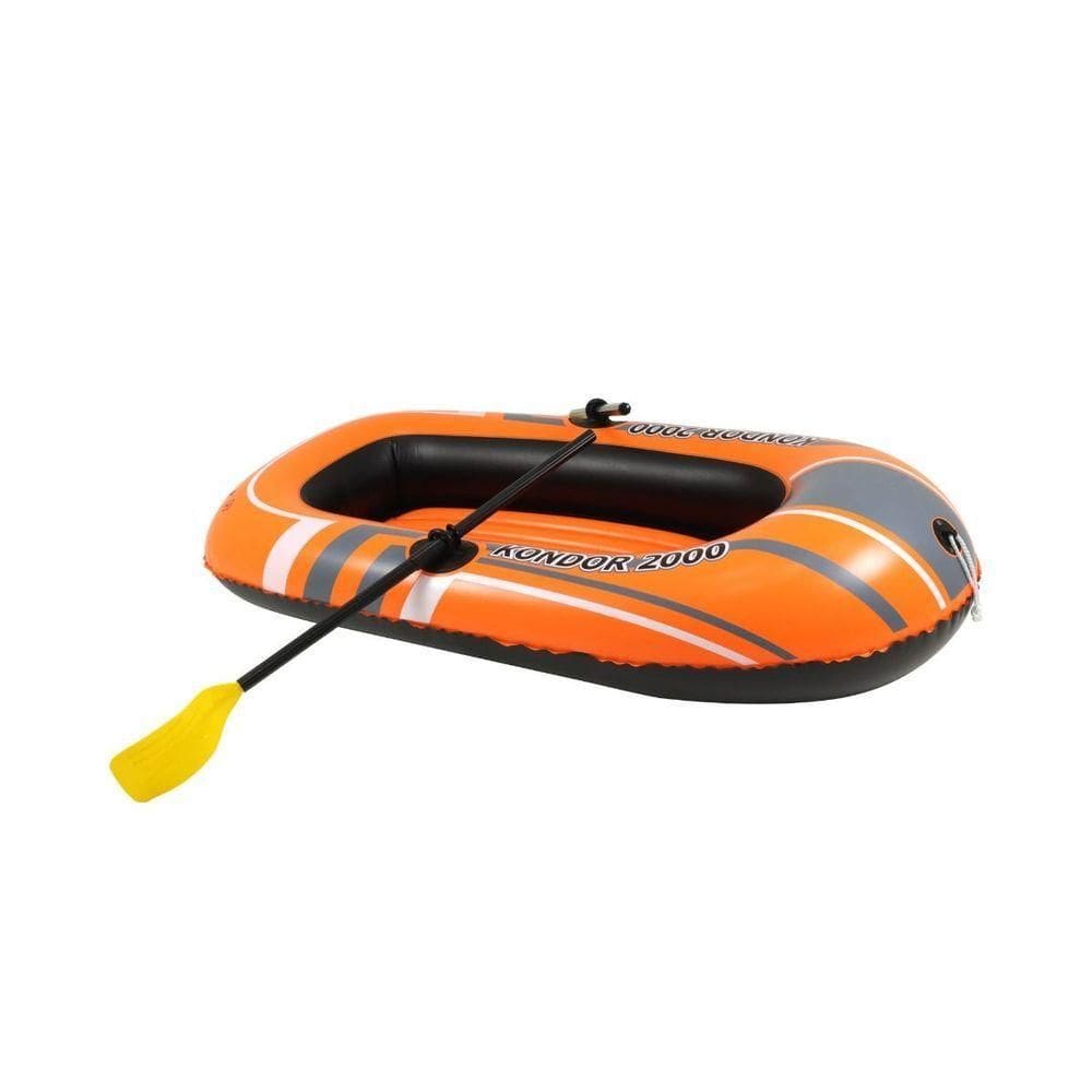 Bote Inflável Hydro-force Raft Set 1,96 M X 1,14 M Com Remo + Bomba De Ar