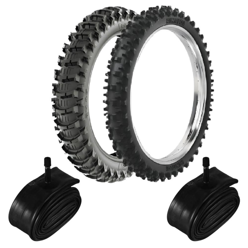 Kit Pneus Cr 250r Yz 250f Rm 250 100/90-19 Rw45 + 90/90-21 Sr39 Rinaldi + Camara