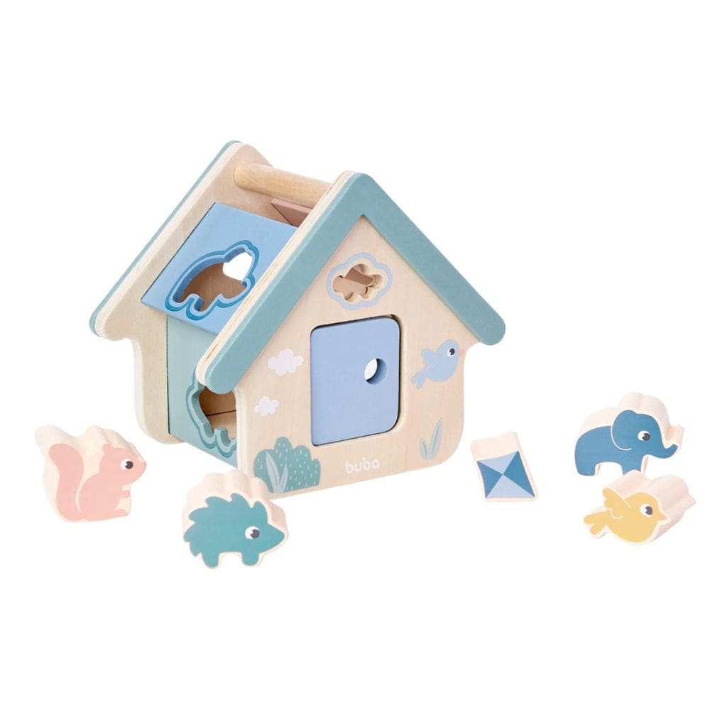 Brinquedo Casinha Cloudy de Encaixe Pedagógico Método Montessori Coordenação Motora Buba