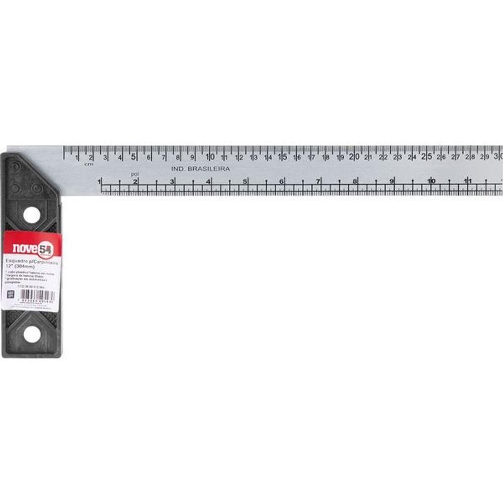Esquadro 12” Cabo Plástico - Nove54