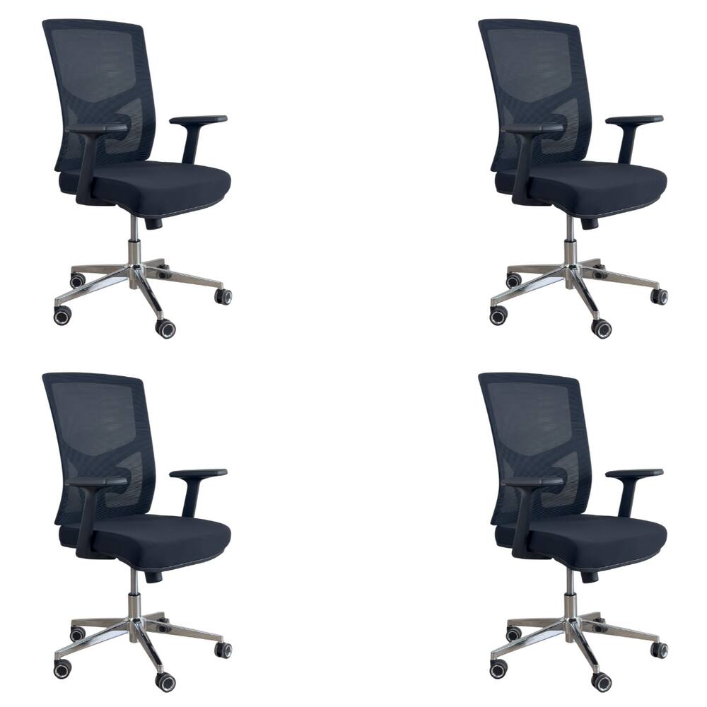 Kit 4 Cadeiras Presidente Oficial Comfort Viena sem Apoio