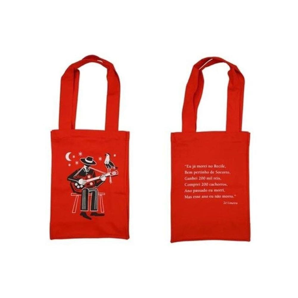 Ecobag Vinil - Martins Fontes - Sertanejo Tocando Viola - Vermelha